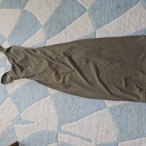 Dress Forum Khaki Ribbed Dress